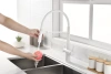 Смеситель для кухни Paulmark Gravity Gr213888-WH, с подключением к фильтру, белый