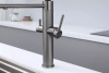 Смеситель для кухни Paulmark NEXUS Nd613999-GM, с подключением к фильтру, вороненая сталь