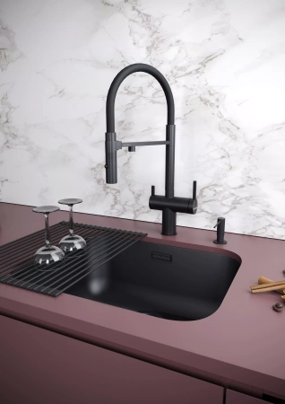 Дозатор для кухонной мойки Paulmark DECUS D004-AN, антрацит
