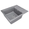 Мойка кухонная Paulmark FLUGEN 50-600 PM216050-GRM, искусственный гранит (IT-GRANIT), серый