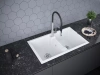 Мойка кухонная Paulmark TANDEM 80/2 PM238150-WH, искусственный гранит (IT-GRANIT), белый