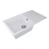 Мойка кухонная Paulmark EXTENSIO 86 PM988650-WH, искусственный камень (ACRYSTONE), белый