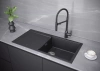 Смеситель для кухни Paulmark MAGNETO Ma213188-AN, с подключением к фильтру, антрацит