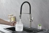 Смеситель для кухни Paulmark Barrel Ba214029-BS, с гибким изливом, сталь