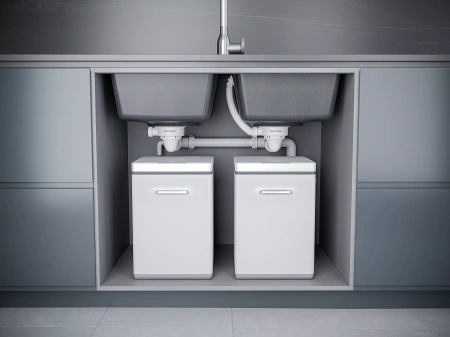 Мойка кухонная Paulmark TANDEM 80/2 PM238150-BE, искусственный гранит (IT-GRANIT), бежевый