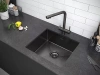 Смеситель для кухни Paulmark Skalen Sk213020-GM, с подключением к фильтру, вороненая сталь