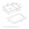 Мойка кухонная Paulmark FLUGEN 60 PM317850-DG, искусственный гранит (IT-GRANIT), графит