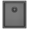 Мойка кухонная Paulmark VISTA 38 PM904438-GM, нержавеющая сталь, вороненая сталь