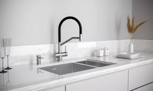 Дозатор для кухонной мойки Paulmark STORK D006-BS, сталь