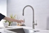 Смеситель для кухни Paulmark Galant Ga213077-BS, с подключением к фильтру, сталь
